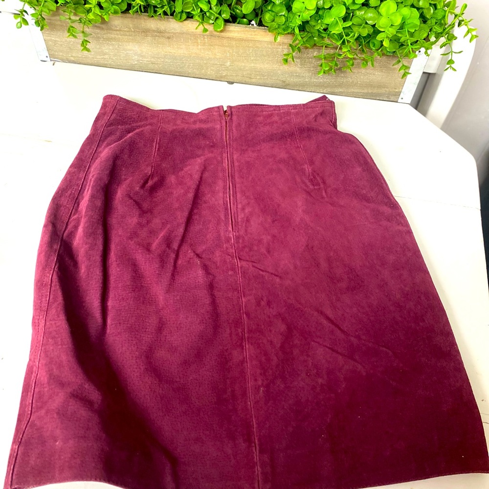 Copper Key Suede Skirt